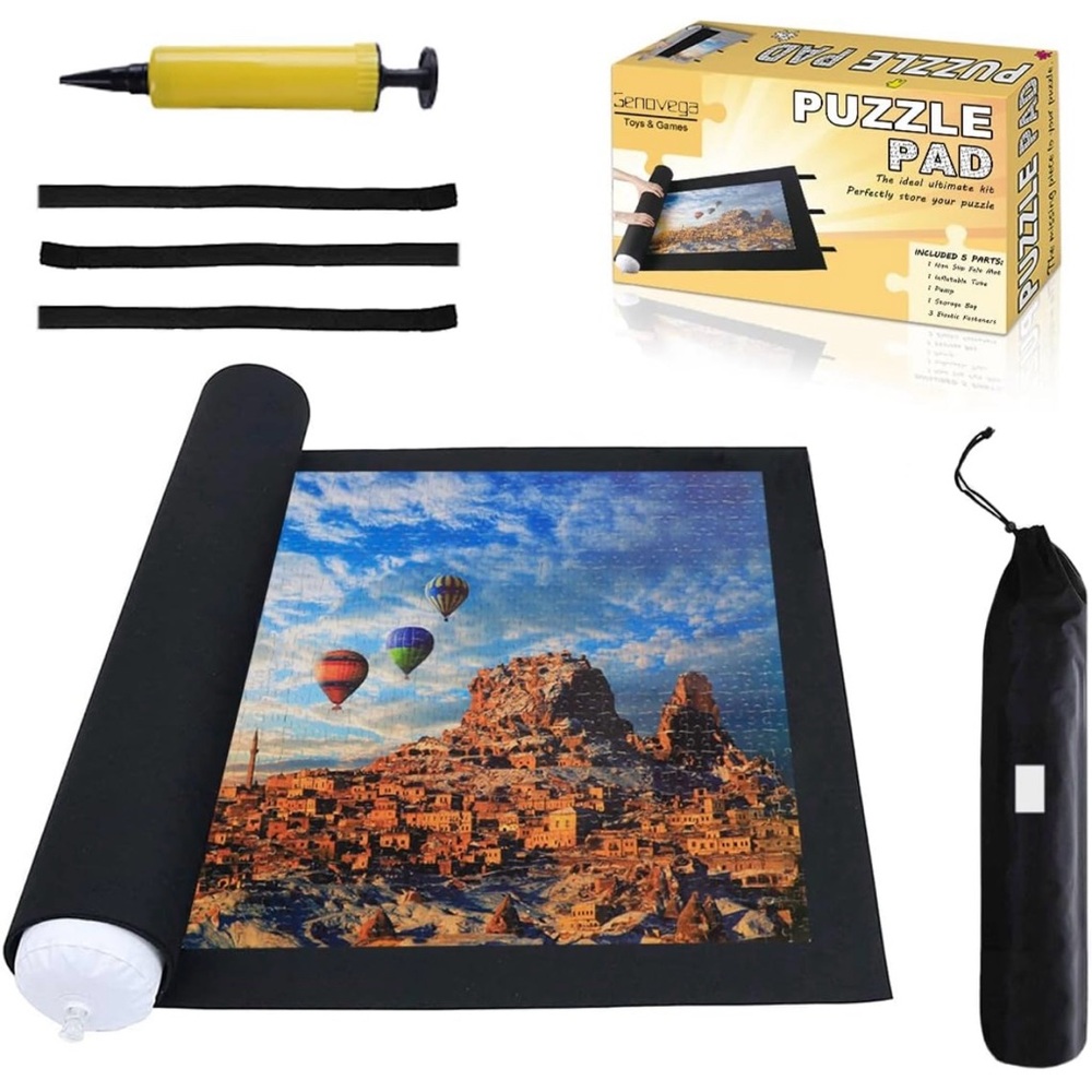 Roll Up Jigsaw Puzzle Saver Storage Pad Mat with Pump